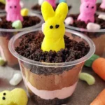 Easter Dirt Cups (Easy Recipe with Pudding and Peeps) Delight 14 Easter Dirt Cups with Pudding and Peeps