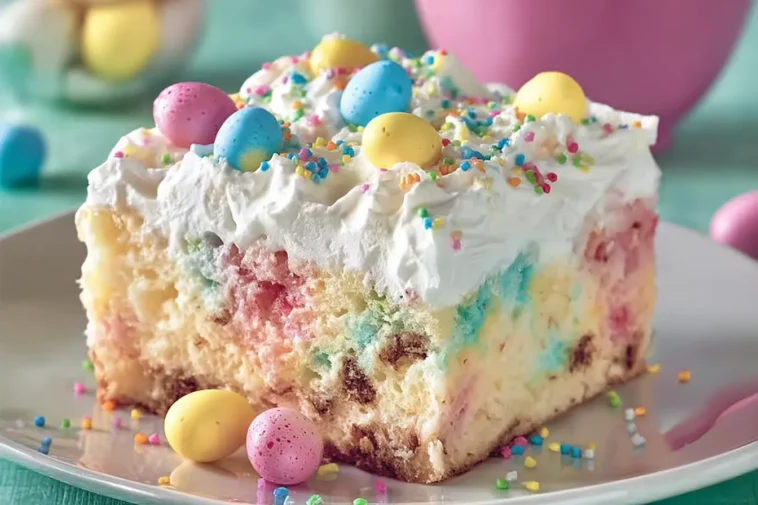 Easter Poke Cake – Colorful and Delicious Spring Dessert