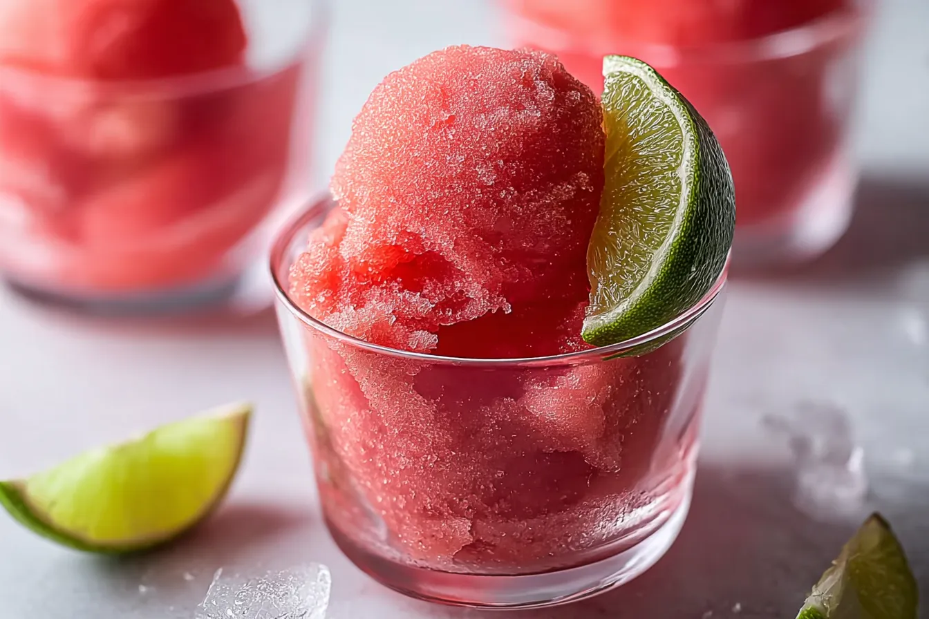Easy 2-Ingredient Watermelon Sorbet 