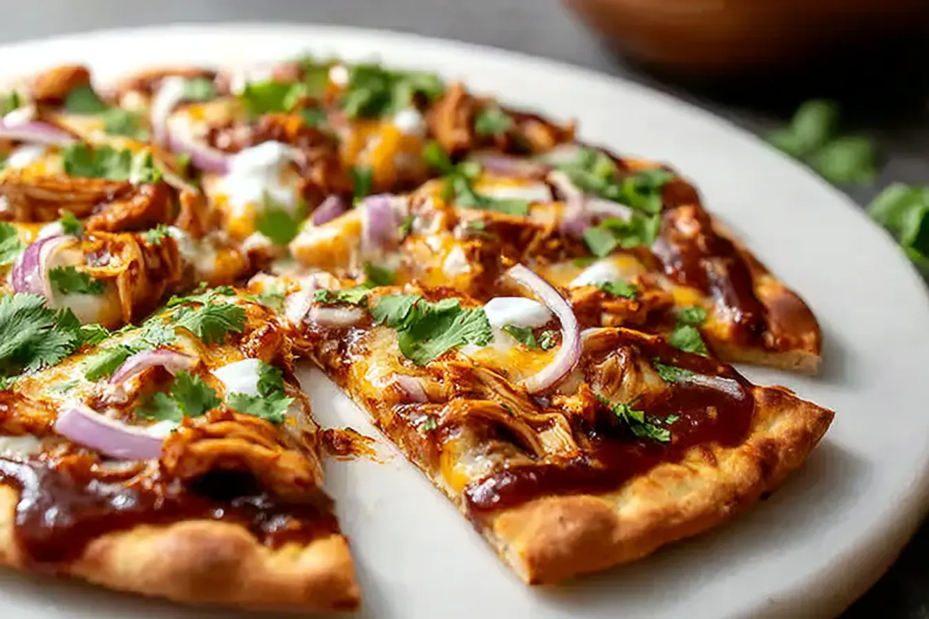 Easy BBQ Chicken Flatbread Recipe (Better Than Takeout!)