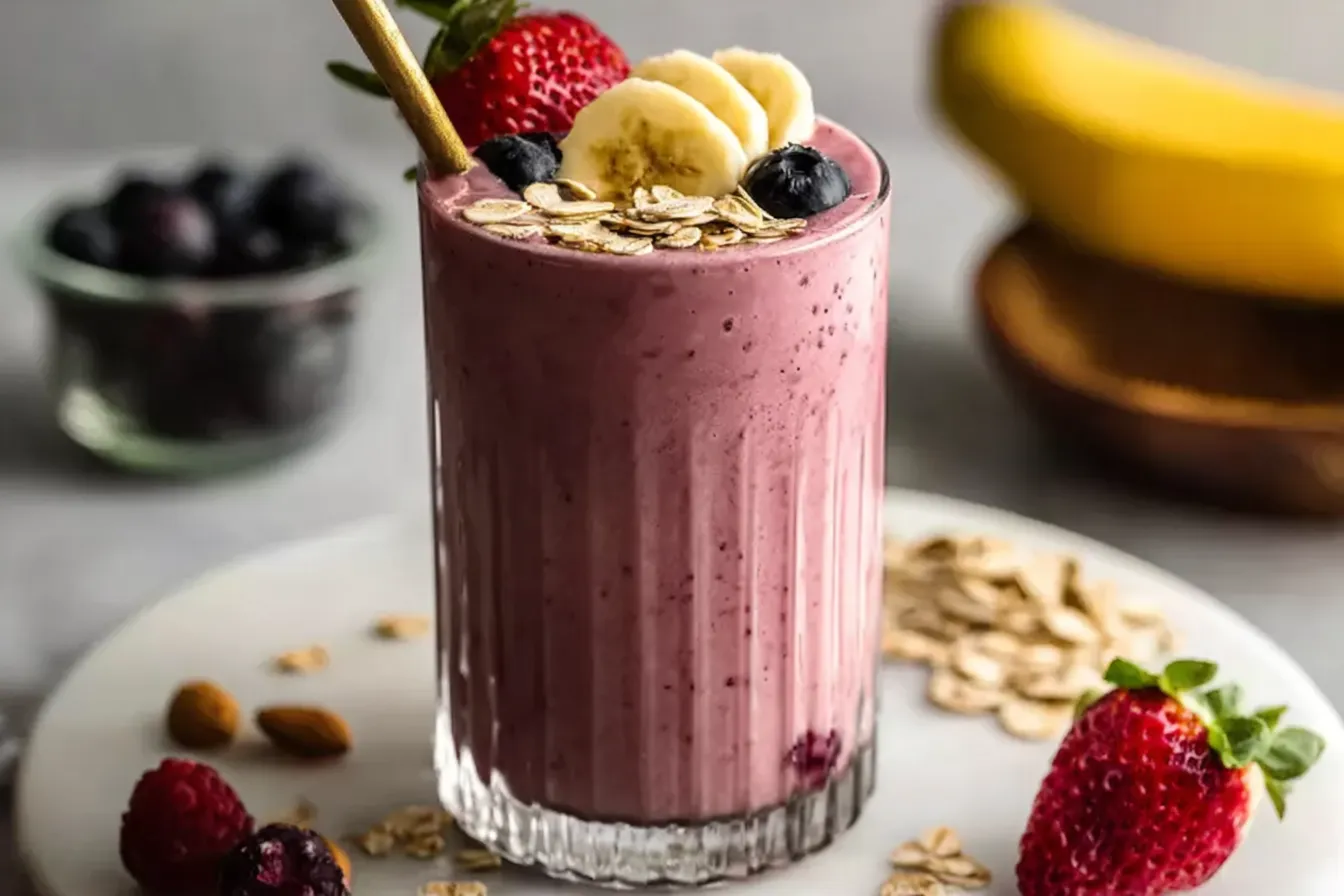 Easy Creamy Breakfast Protein Smoothie Recipe