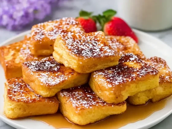 Delicious Easy Hawaiian Roll French Toast - Soft & Fluffy