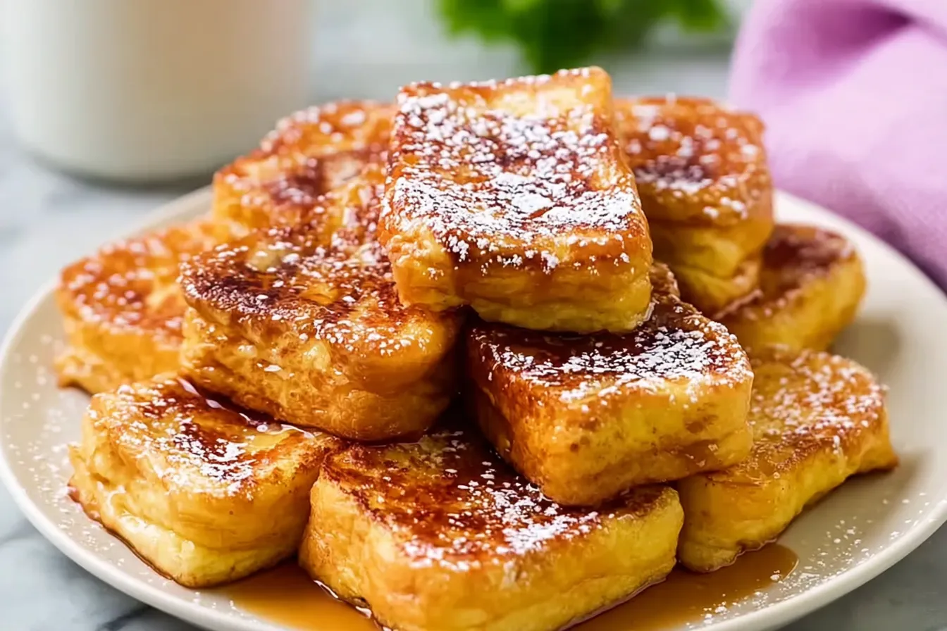 Easy Hawaiian Roll French Toast Recipe (Soft & Fluffy)