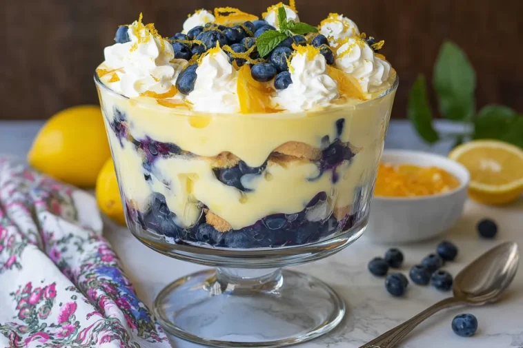 Easy Lemon Blueberry Trifle - A Refreshing Dessert Option