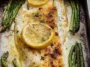 Easy Lemon Butter Baked Fish Plated