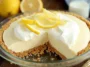 Easy Lemon Cream Pie Garnished with Fresh Berries