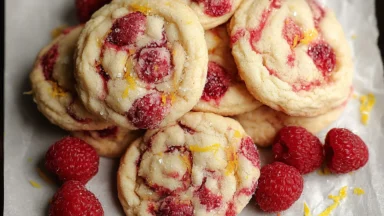 Easy Lemon Raspberry Cookies – Deliciously Soft & Chewy