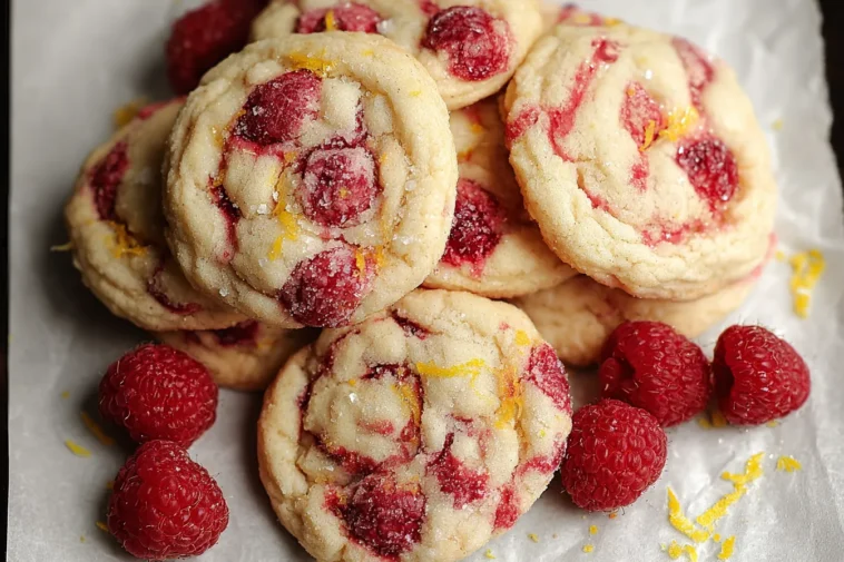 Easy Lemon Raspberry Cookies – Deliciously Soft & Chewy