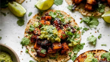 Easy Sheet Pan Chicken al Pastor Ready to Serve
