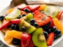 Colorful Fruit Salad with Honey Lime Dressing