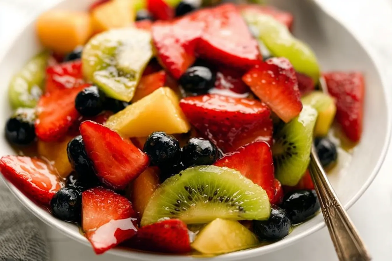 Fruit Salad with Honey Lime Dressing: A Refreshing Delight 4 Fruit Salad with Honey Lime Dressing