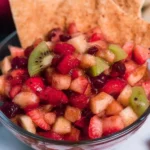 Fruit Salsa with Cinnamon Sugar Tortilla Chips Delight