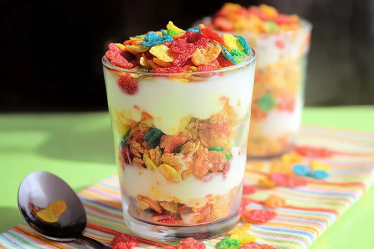 Fruity Pebbles Parfait - A Colorful Breakfast Delight
