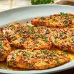 Garlic Butter Chicken Cutlets: A Delicious Dinner Delight 5 Garlic Butter Chicken Cutlets on a Plate