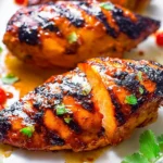 Grilled Chili Peach Chicken on the Grill