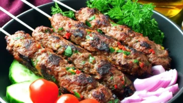 Mouthwatering Ground Beef Kebabs on the Grill
