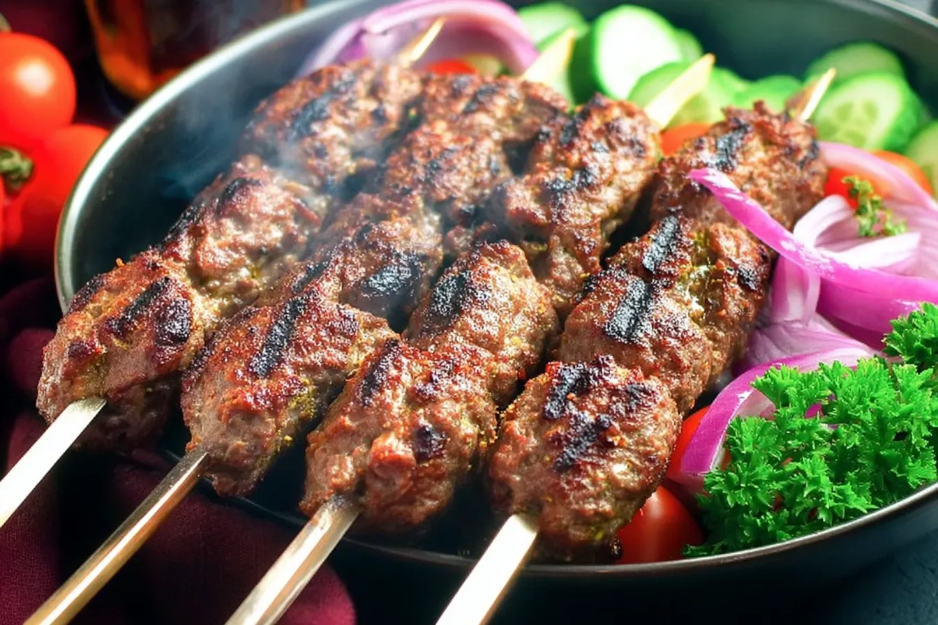 Ground Beef Kebabs (Grill or Oven) - Delightful Flavor Awaits! 4 Ground Beef Kebabs (Grill or Oven)