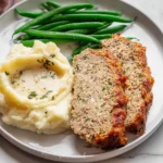 Delicious Ground Turkey Meatloaf on a Plate