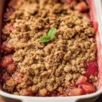 Hairy Bikers Rhubarb Crumble Freshly Baked