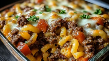 Mouthwatering Hamburger Supreme Casserole
