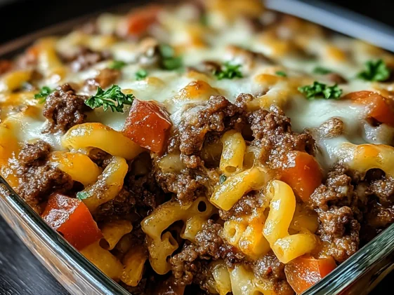 Mouthwatering Hamburger Supreme Casserole