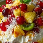 Hawaiian Cheesecake Salad in a Bowl