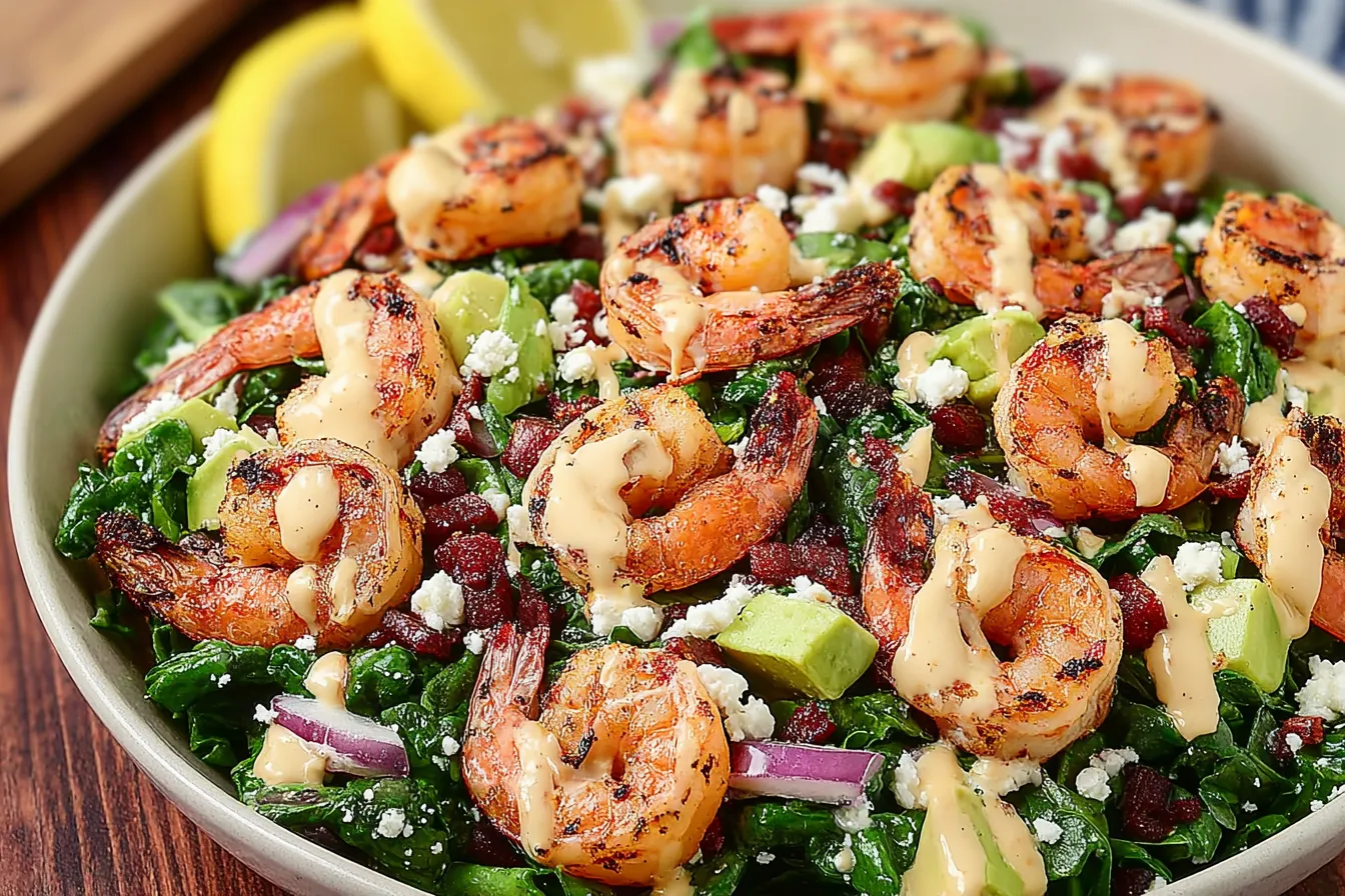 Colorful Healthy Shrimp Avocado Salad: Mayo-Free