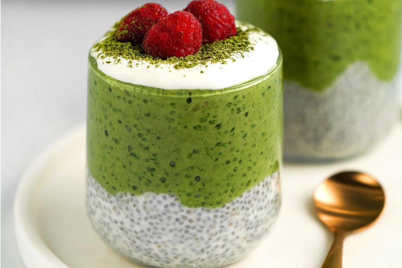 High-Protein Matcha Chia Pudding: A Delicious Boost! 3 High-Protein Matcha Chia Pudding in a Bowl