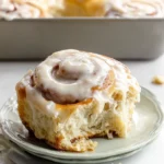 Gooey Cinnamon Rolls with Vanilla Icing Freshly Baked