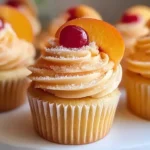 Homemade Peach Bellini Cupcakes - Tempting and Sweet
