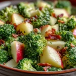 Honeycrisp Apple Broccoli Salad Close-up