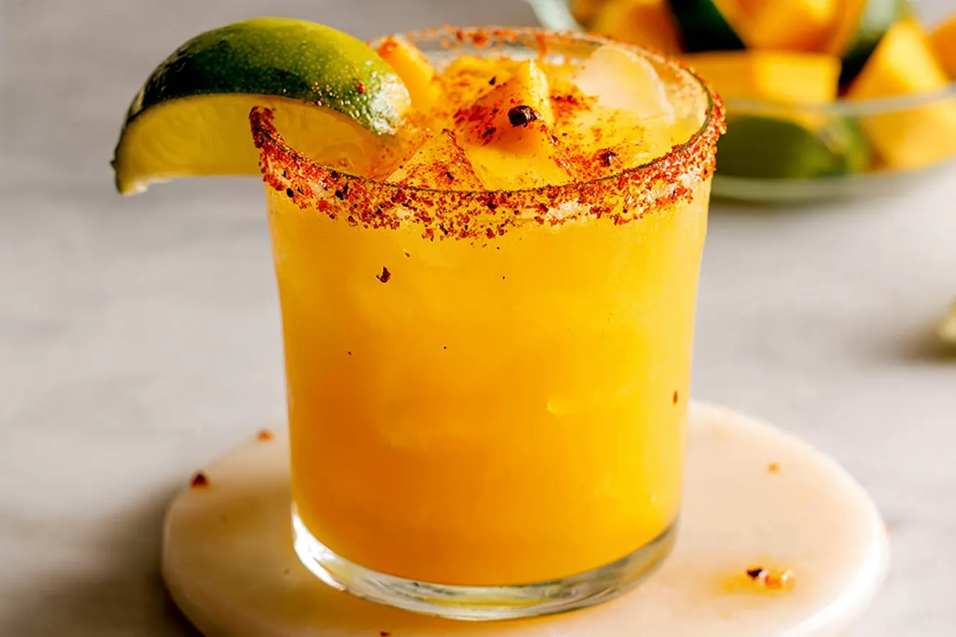 Hot Honey Spicy Mango Margarita 