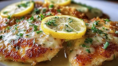 Beautifully Plated Lemon Chicken Romano