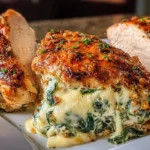 Irresistible Ruth’s Chris Stuffed Chicken Copycat Plated