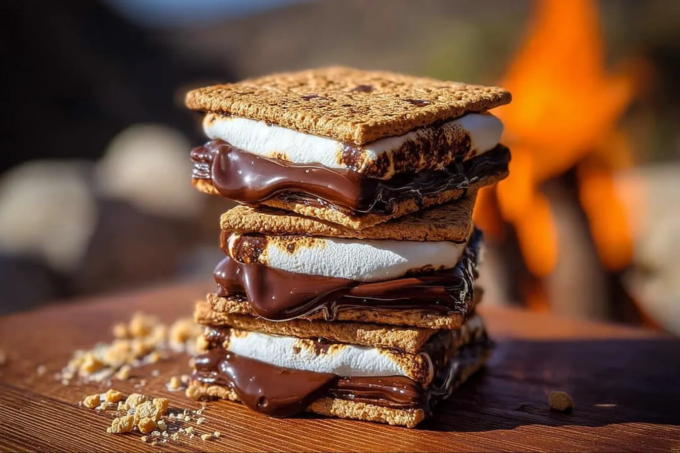 Irresistible S’mores Campfire Dessert Easy in 3 Ingredients 3 Irresistible S’mores Campfire Dessert in 3 Ingredients