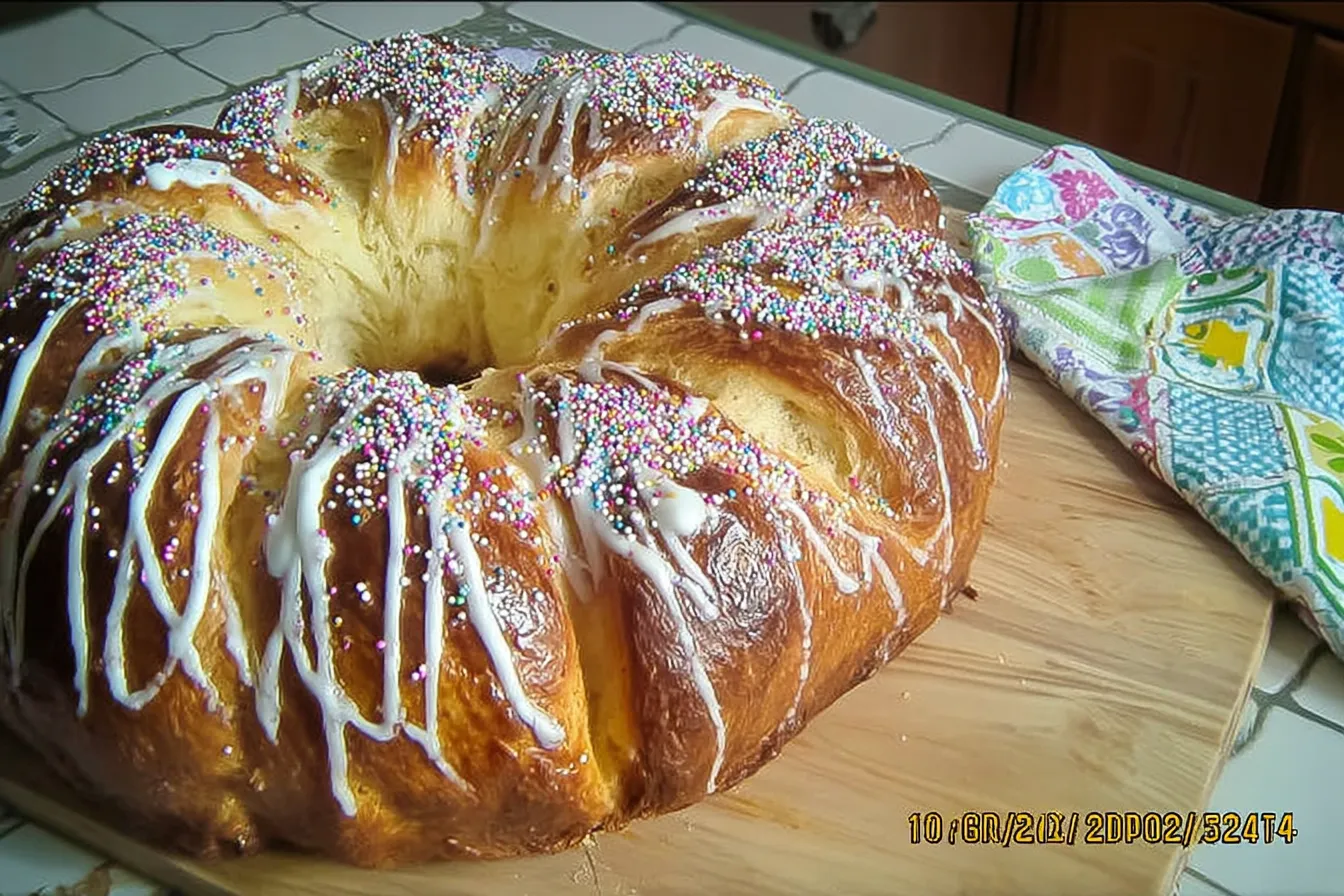 Italian Easter Bread (Anise-Flavored) Freshly Baked