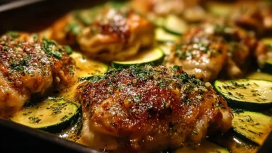 Juicy Chicken Thigh Zucchini Bake: Comfort Food at Its Best