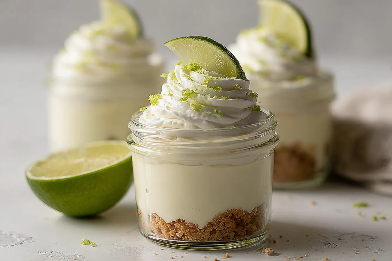 Key Lime Pie Mason Jars (No Bake)