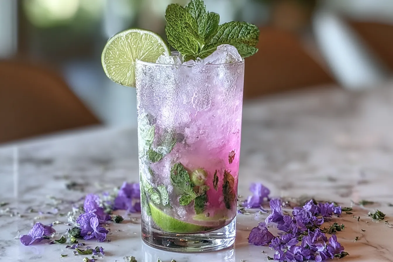 Lavender Mojito Mocktail