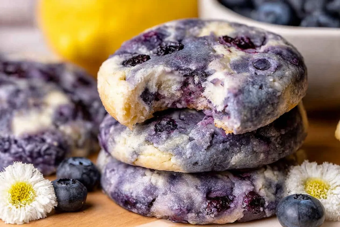 Lemon Blueberry Cheesecake Cookies 