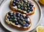 Lemon Blueberry Ricotta Toast with Fresh Berries
