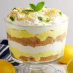 Lemon Lush Trifle Served in Elegant Glassware