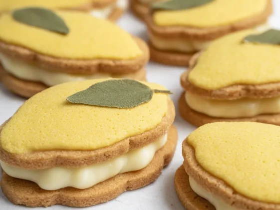Lemon Sandwich Cookies With Creamy Lemon Curd