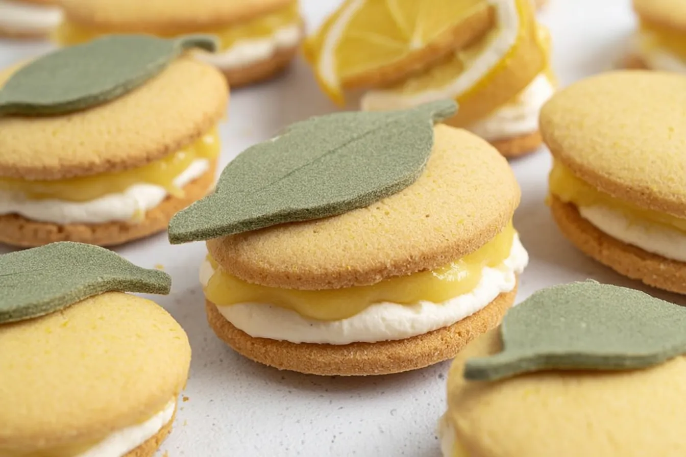 Lemon Sandwich Cookies With Lemon Curd (Vegan, Gluten Free)