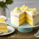 Limoncello Mascarpone Cake Slice