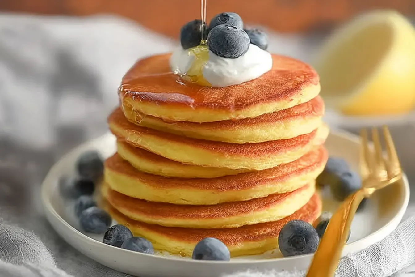 Low Calorie Pancakes: Enjoy Guilt-Free Breakfast Bliss 3 Low Calorie Pancakes on a Plate