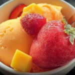 Mango Strawberry Sorbet Ready to Serve