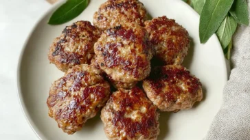 Delicious Maple Sage Turkey Breakfast Sausage Patties