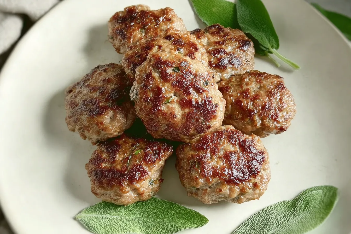 Maple Sage Turkey Breakfast Sausage Patties