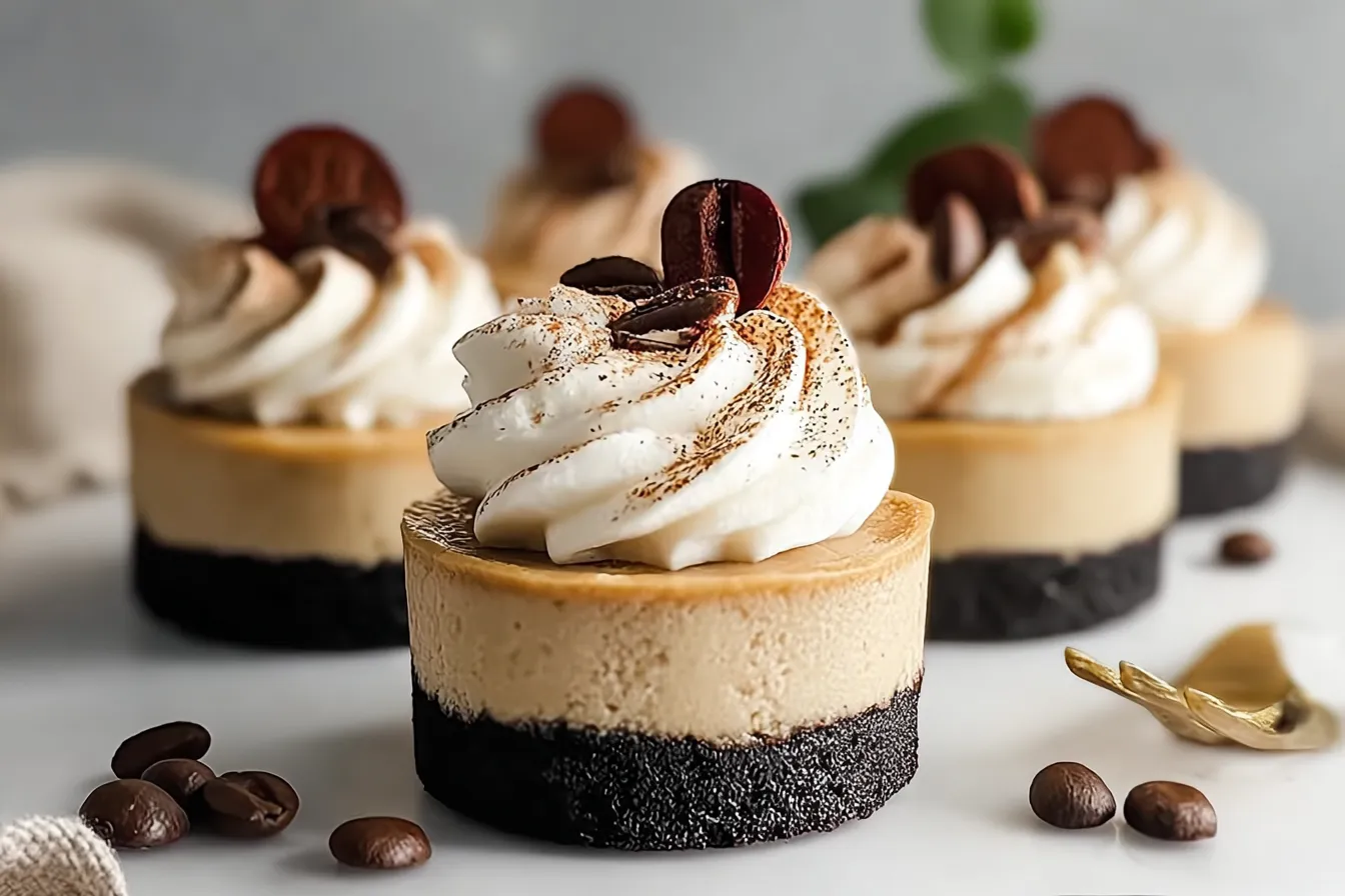 Mini Coffee Cheesecakes
